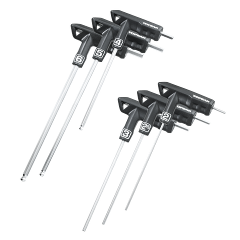 Topeak Topeak DuoHex Inbussleutelset met T-handgreep 2/2,5/3/4/5/6mm