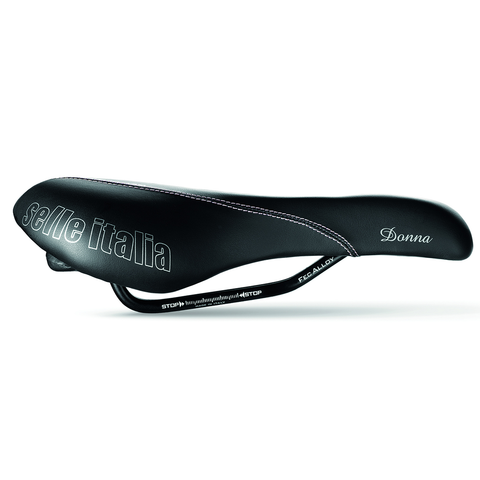 Selle Italia Selle Italia Donna Gel Flow Damen Sattel - Schwarz