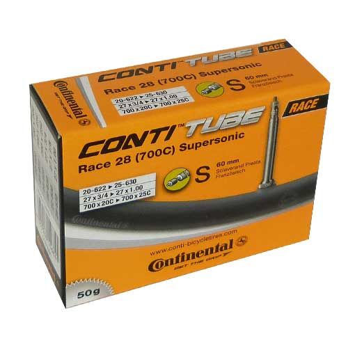 Continental Continental Race 28 Supersonic SV Schlauch - 60 mm - black - Größe 20-25/622-630
