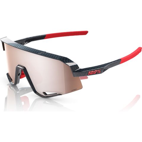 100% 100% Slendale Hiper Sportbrille gloss carbon fiber hiper crimson-silver