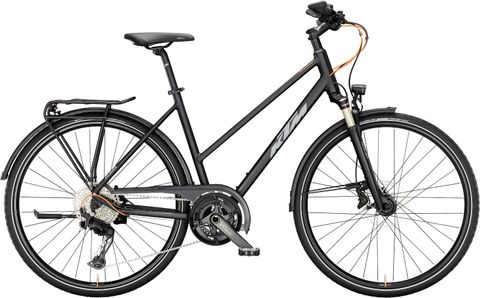 Ktm KTM Life 1964 - 28 Zoll - Trapez - Black matt (grey+orange) - Größe 51 CM