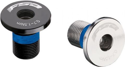 Fsa FSA Kurbelschrauben M8 Silber - Chromoly-Stahl Paar mit Self-Extracting