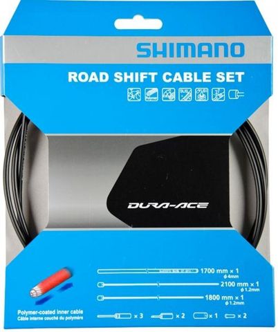 Shimano SHIMANO Schaltzug-Set Road polymerbeschichtet Schaltzug Schwarz