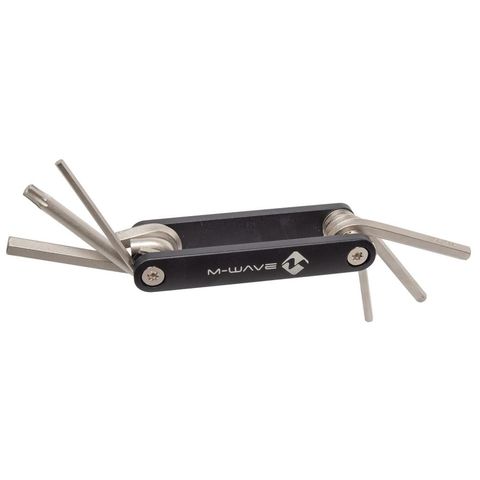 M-Wave M-WAVE Pocket F6 Multitool - kompaktes Fahrrad-Multitool mit 6 Funktionen, robustes Werkzeug für unterwegs