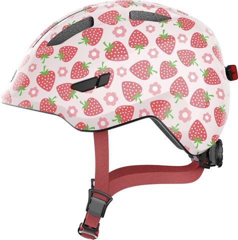 Abus Abus Smiley 3.0 LED - rosetrawberry - Größe 45-50 cm (S)
