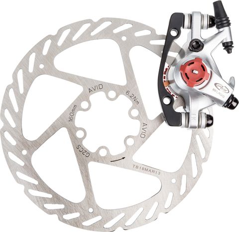 Avid Avid BB7 Road Scheibenbremse mit Bremsscheibe silber Vorderrad oder Hinterrad ohne Bremshebel
