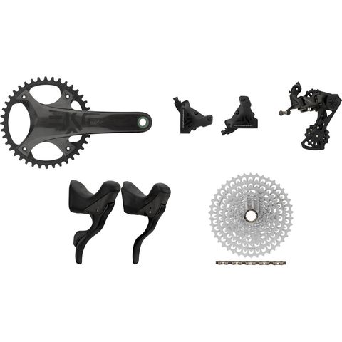 Campagnolo Campagnolo Ekar Gruppe 13-fach 40 mit Scheibenbremse schwarz Campagnolo N3W 9-42 Campagnolo N3W 172,5 mm ohne ohne