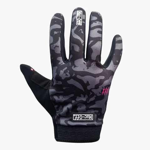 Muc Off Muc-Off Rider Gloves Grey Camo Uzun Parmak Eldiven - SİYAH / L