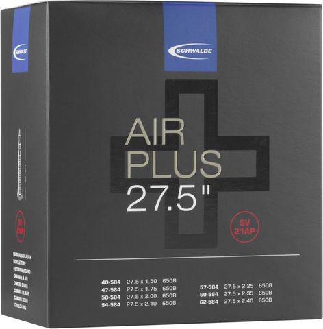 Schwalbe Schwalbe SV21AP Air Plus Schlauch 27,5 Zoll - 40 mm - schwarz - Größe 40/62-584