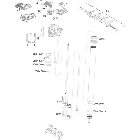 RockShox RockShox Ersatzteile Reverb AXS XPLR Sattelstütze (A1 / 2022)