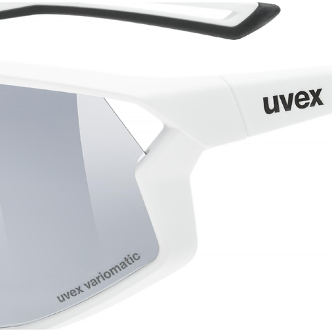 Uvex uvex Skyryse V fietsbril Wit Mat / Lightmirror Zilver