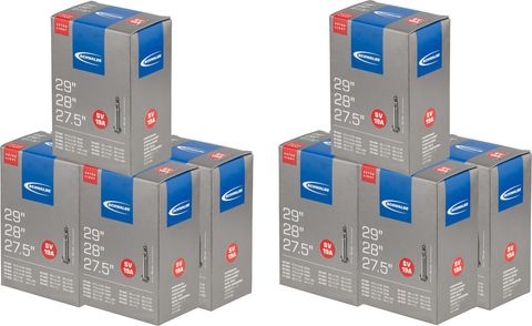 Schwalbe Schwalbe Schlauch 19A Extralight für 27,5" / 28" / 29" - 10 Stück SV 57-584 bis 40-635 28 x 1,5-2,35 SV 40 mm