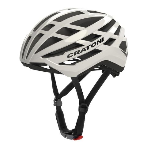 Cratoni Cratoni C-Vento - Aerodynamischer Rennradhelm weiß glossy-matt S-M 52-57 cm - Leicht - Fahrradhelm - belüftet mit innovativem Belüftungssystem abnehmbarem Visier und optimaler Passform für maximalen Komfort und Sicherheit