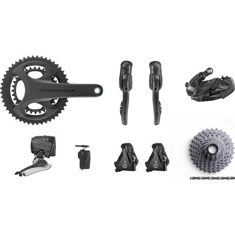 Campagnolo Campagnolo Super Record S Wireless Gruppe 2x12-fach 29-45 schwarz-matt Anlöt 11-32 165,0 mm ohne