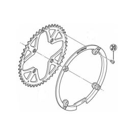 Shimano Shimano FC-M752/FC-4700 Aynakol Koruma Kapağı Tespit Vidası Y1E498250