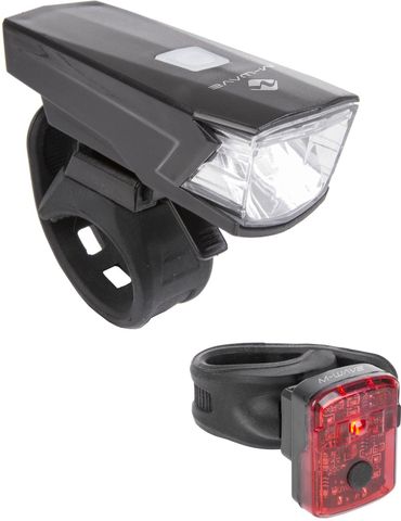 M-wave M-Wave Atlas K 15 USB Akku-Beleuchtungsset - schwarz - Größe SET