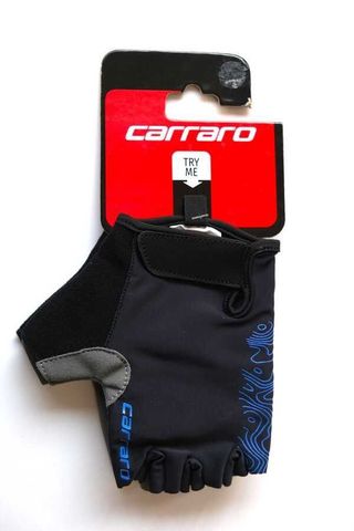 Carraro Carraro Kısa Parmak Eldiven Siyah-Mavi -M Beden- CR-23012