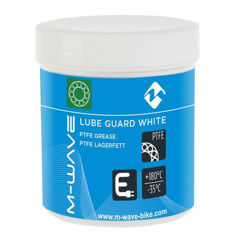M-Wave M-WAVE Lube Guard White PTFE Lagerfett 125ml - Hochwertiges Schmiermittel für Lager, Naben & Pedale, schützt vor Wasser & Schmutz