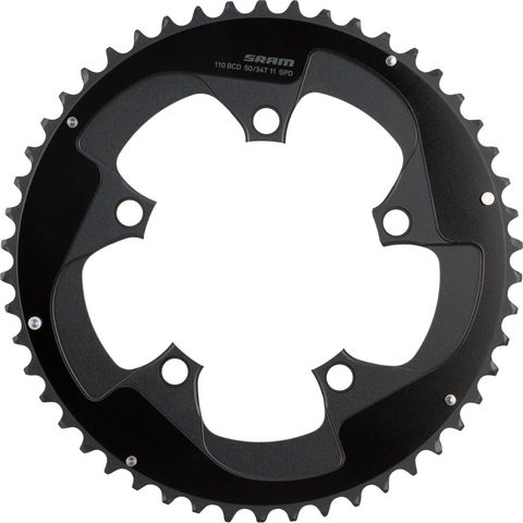 Sram SRAM Kettenblatt Red B2 X-Glide 2-Pin, 5-Arm, 110 mm Lochkreis blast black 50 Z