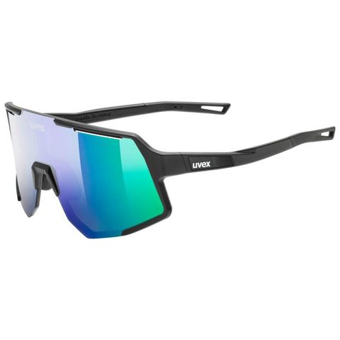 Uvex uvex Sequenze Black Matt - Mirror Green Sportbrille, Einheitsgröße