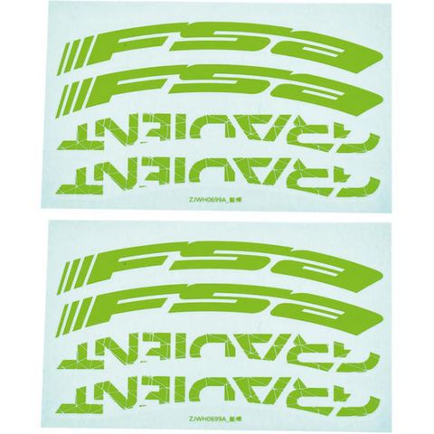 Fsa FSA Decals für Gradient Wider LRS 29" Grün - stylische Felgenaufkleber für dein Laufrad