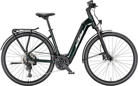 Ktm KTM Macina Sport SX 20 - 400 Wh - 28 Zoll - Tiefeinsteiger - 2026 - Smaragd Black/Silver - Größe 56 CM