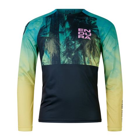 Endura Endura Tropical Print LTD (langarm) - Atlantikblau S