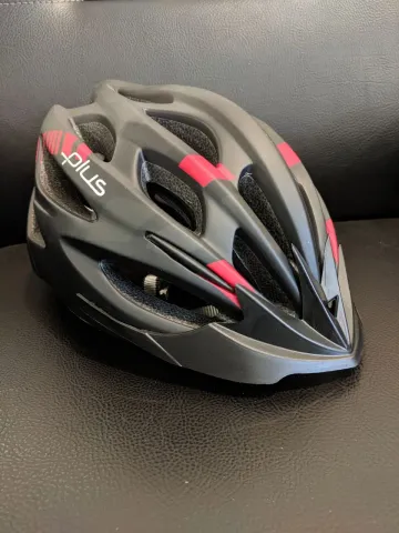 Plus Plus Bisiklet Kask Işıklı Mat Siyah Kırmızı / Bisiklet