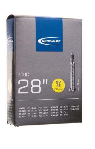 Schwalbe Schwalbe 700x18/28c Uzun İnce Sibop İç Lastik Sv15 60Mm - SİYAH / 700*18-28