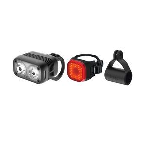 Knog KNOG Blinder Road 600 + Blinder Mini Square Twinpack Verlichtingsset Zwart