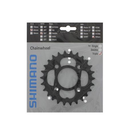 Shimano Shimano Aynakol Dişlisi FC-M391 26T 3x9S