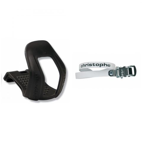 Zéfal Zefal Zéfal Pedalhaken Christophe L XL Pedal Haken Retro Pedalriemen Paar 516 weiß 370mm Leder