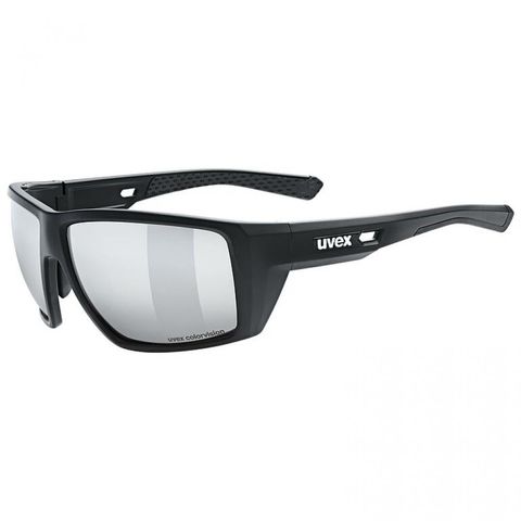 Uvex uvex mtn venture CV Gletscherbrille black matt mit colorvision Kontrastverstärkung, Filterkategorie 4, 100 Prozent UV-Schutz, Anti-Fog Beschichtung, Soft-Nasenpads