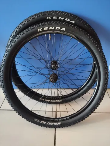 Shimano 27,5 DİSK LASTİKLİ ÖN ARKA JANT SETİ SHIMANO GÖBEKLER KENDA LASTİK