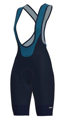 Santini Santini L'etape Du Tour De France Coppi Alpe D'Huez Askılı Erkek Bisiklet Taytı RE1065GIL2EDT - Lacivert / XL