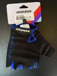 Asistan Asistan Siyah Mavi Kısa Parmak Bisiklet Eldiveni XL-Beden / Bisiklet