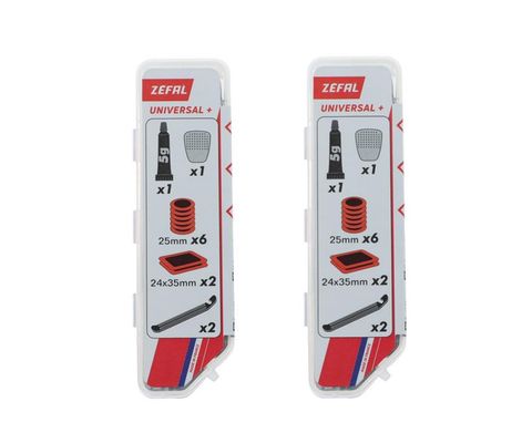 Zéfal Zefal Zéfal 2x Universal-Reparaturset: 8 Flicken, 5g Kleber, 2 Reifenheber  Fahrrad-Flickzeug für unterwegs