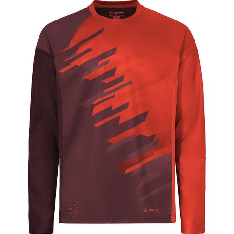 VAUDE VAUDE Moab LS T-Shirt VI glowing red-black