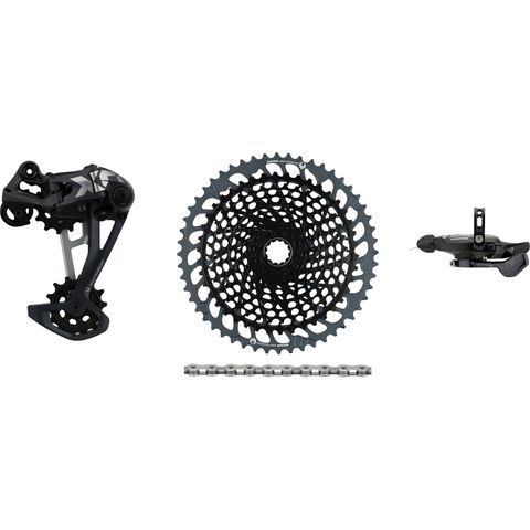 Sram SRAM X01 Eagle 1x12-fach E-Bike Upgrade-Kit mit Kassette black - X01 silver SRAM XD 14 Zähne SRAM XD ohne 10-52 ohne ohne