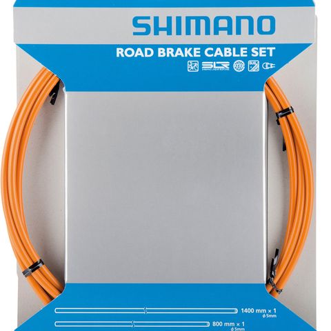Shimano Shimano Road remkabelset SIL-TEC gecoat oranje