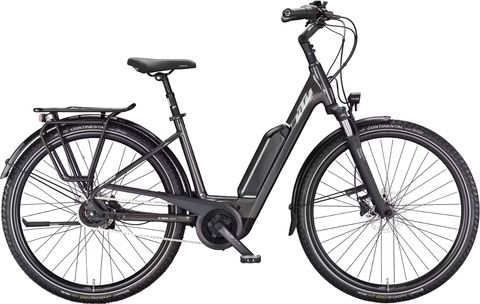 Ktm KTM Macina Central P510 RT - 545 Wh - 28 Zoll - Tiefeinsteiger - machine grey (silver+green) - Größe 46 CM