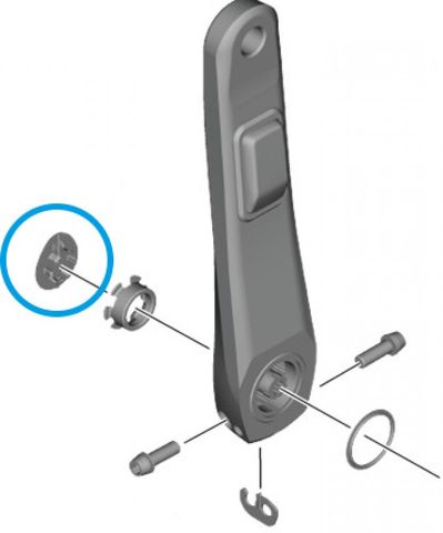 Shimano SHIMANO Abdeckkappe FC-R9200-P Abdeckkappe - Schutzkappe für Kurbelarm-Sensor FC-R9200-P