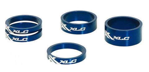 XLC XLC A-Head Spacer-Set AS-A02 3 x 5, 1 x 10, 1 x 15mm, 1 1/8" blau