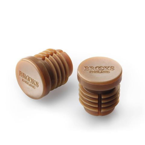 Brooks Brooks Lenkerendkappen für Bar Tape Cambium - Braun