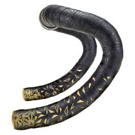 Supacaz Supacaz Gidon Bantı BT-122 Super Sticky Kush (Star Fade Gold+Ano Gold Gidon Tıpası)