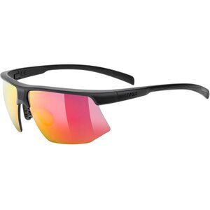Uvex UVEX Aerios Sport Zonnebril Mat Zwart met Mirror Red Lens
