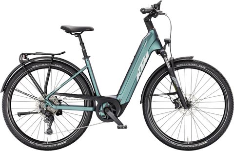 Ktm KTM Macina Gran 820 - 800 Wh - 28 Zoll - Tiefeinsteiger - 2026 - Green Purple Flip Matt/Silver/Black - Größe 43 CM