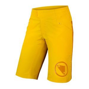 Endura ENDURA Single Track Lite Short Fit MTB Fietsbroek Kort Geel Dames