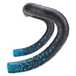 Supacaz Supacaz Gidon Bantı BT-49 Super Sticky Kush (Neon Blue Star Fade/Ano Blue Gidon Tıpası)