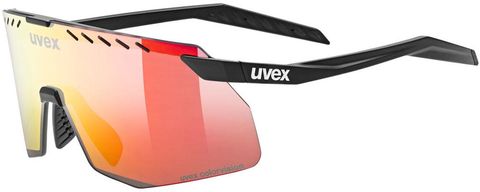 Uvex Uvex Pace Stage S CV - Sportbrille black matt, mirror red Gläser, Schutzstufe S2, kontrastverstärkend, UV-Schutz, für Radfahren & Outdoor